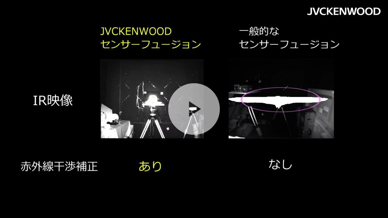 デモ映像】ToFの赤外線干渉を最小限に（JVCケンウッドセンサーフュージョンカメラ）